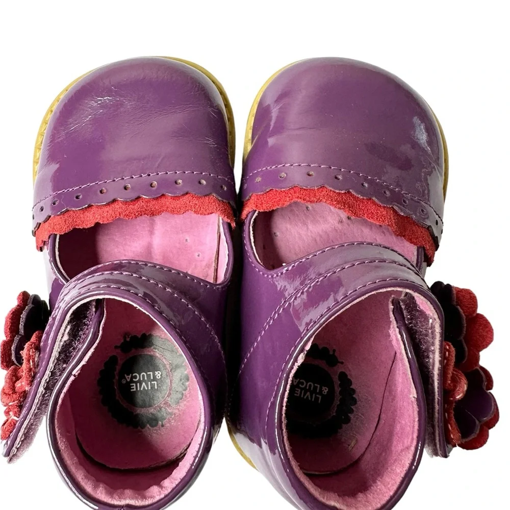 Livie & Luca Shoes Size 5 Purple Mary Jane Patent Leather